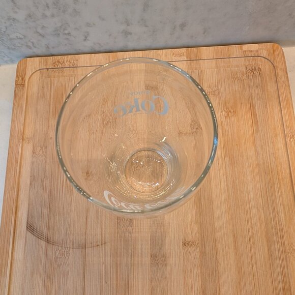 Enjoy Coke Vintage 1970s Large Clear Glass - Picture 2 of 5